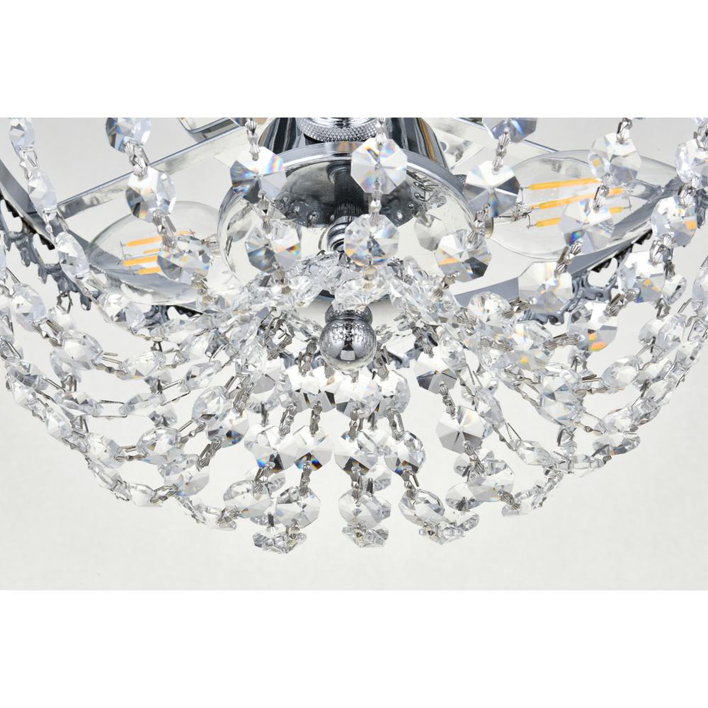 Kylie 10 inch flush mount in chrome. Picture 3