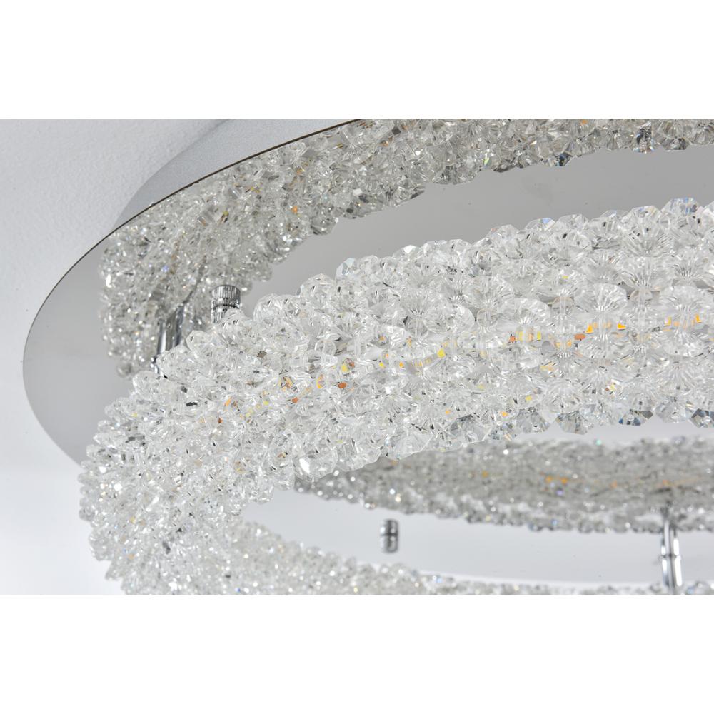 Bowen 22 inch Adjustable LED Flush Mount in Chrome. Picture 5