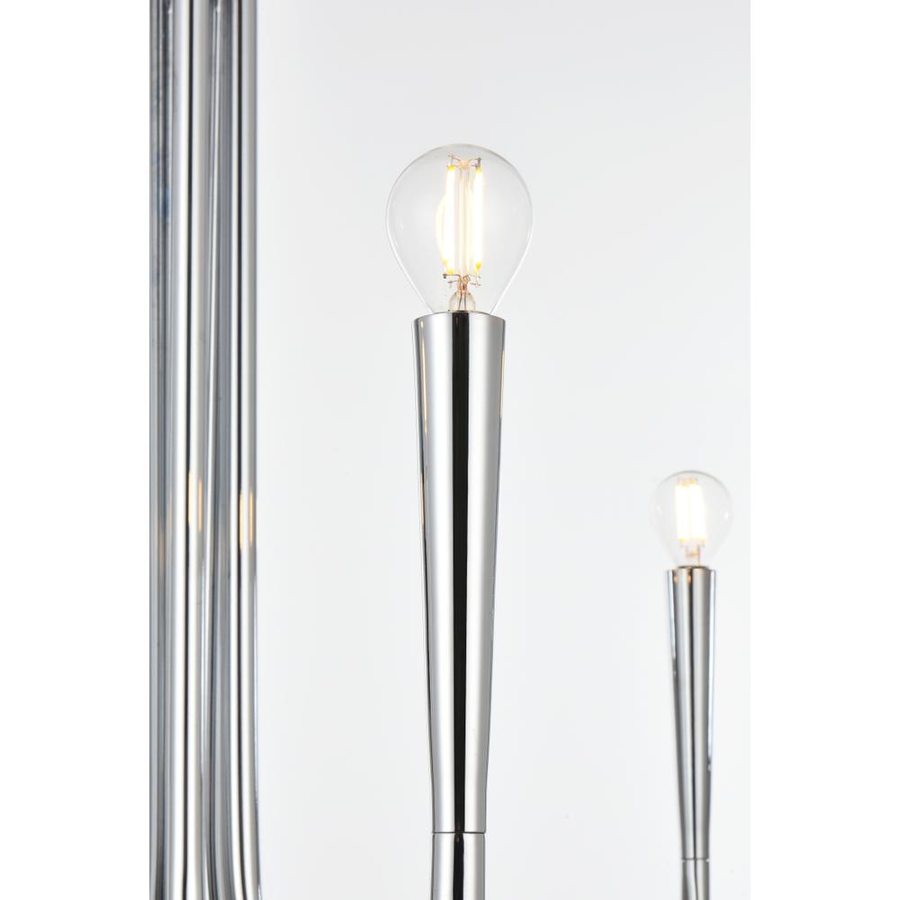 Layne 30 inch chandelier in Chrome. Picture 3