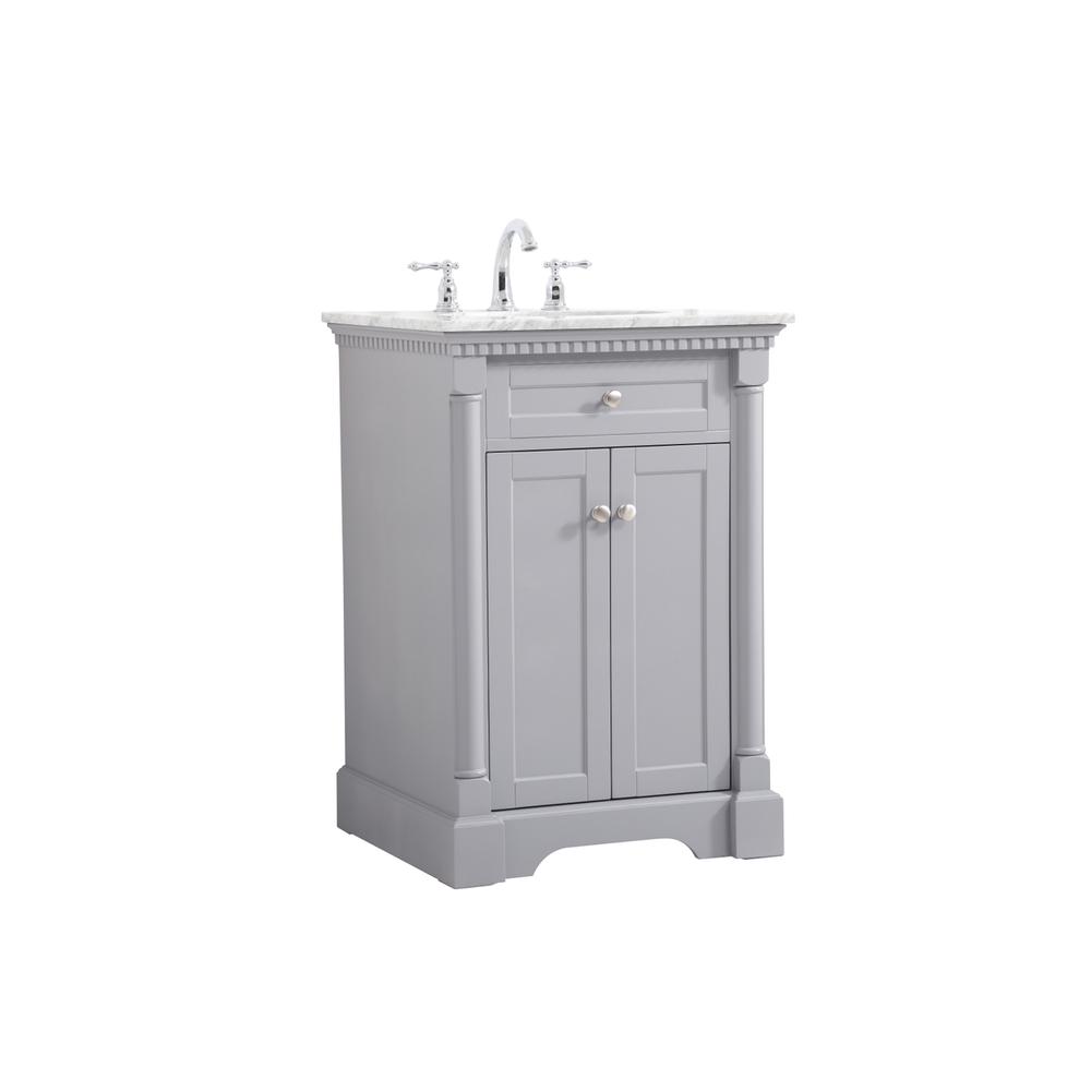24 inch Single bathroom vanity in  Grey. Picture 7