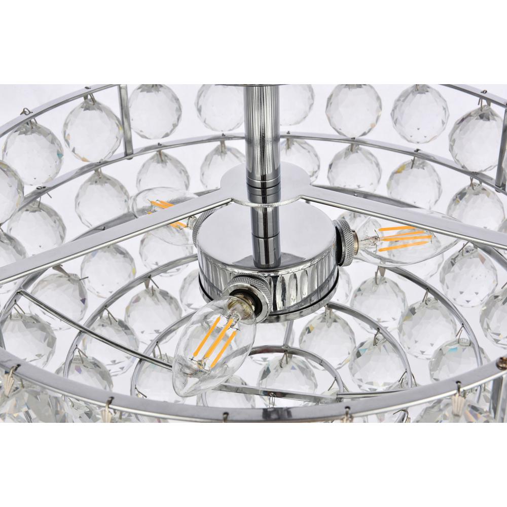 Savannah 16 inch flush mount in chrome. Picture 5