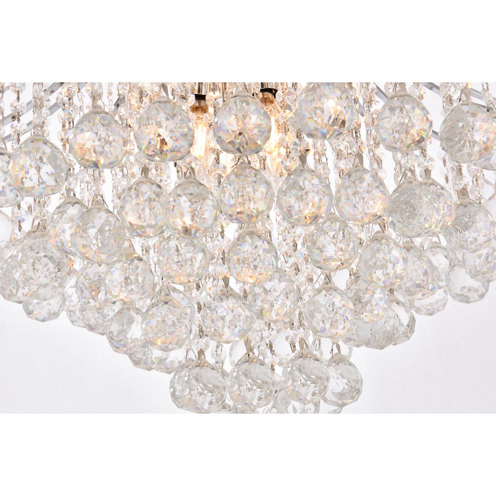Toureg 15 light Chrome Chandelier Clear Royal Cut Crystal. Picture 3