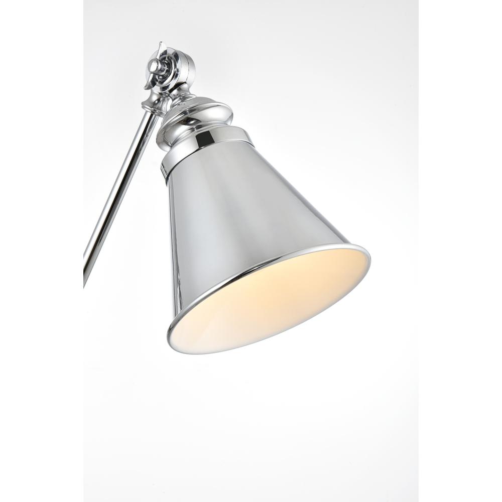 Van 1 light Chrome swing arm plug in wall sconce. Picture 3