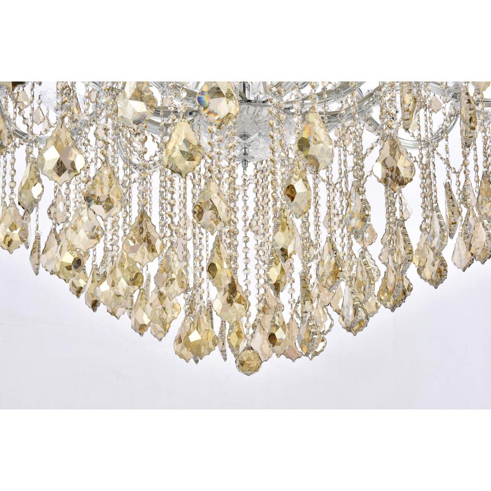 Maria Theresa 61 light Chrome Chandelier Golden Teak (Smoky) Royal Cut Crystal. Picture 3