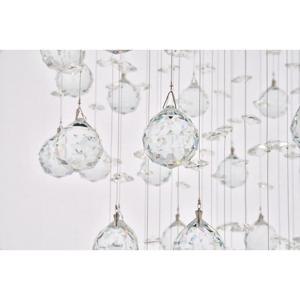 Galaxy 6 light Chrome Pendant Clear Royal Cut Crystal. Picture 5