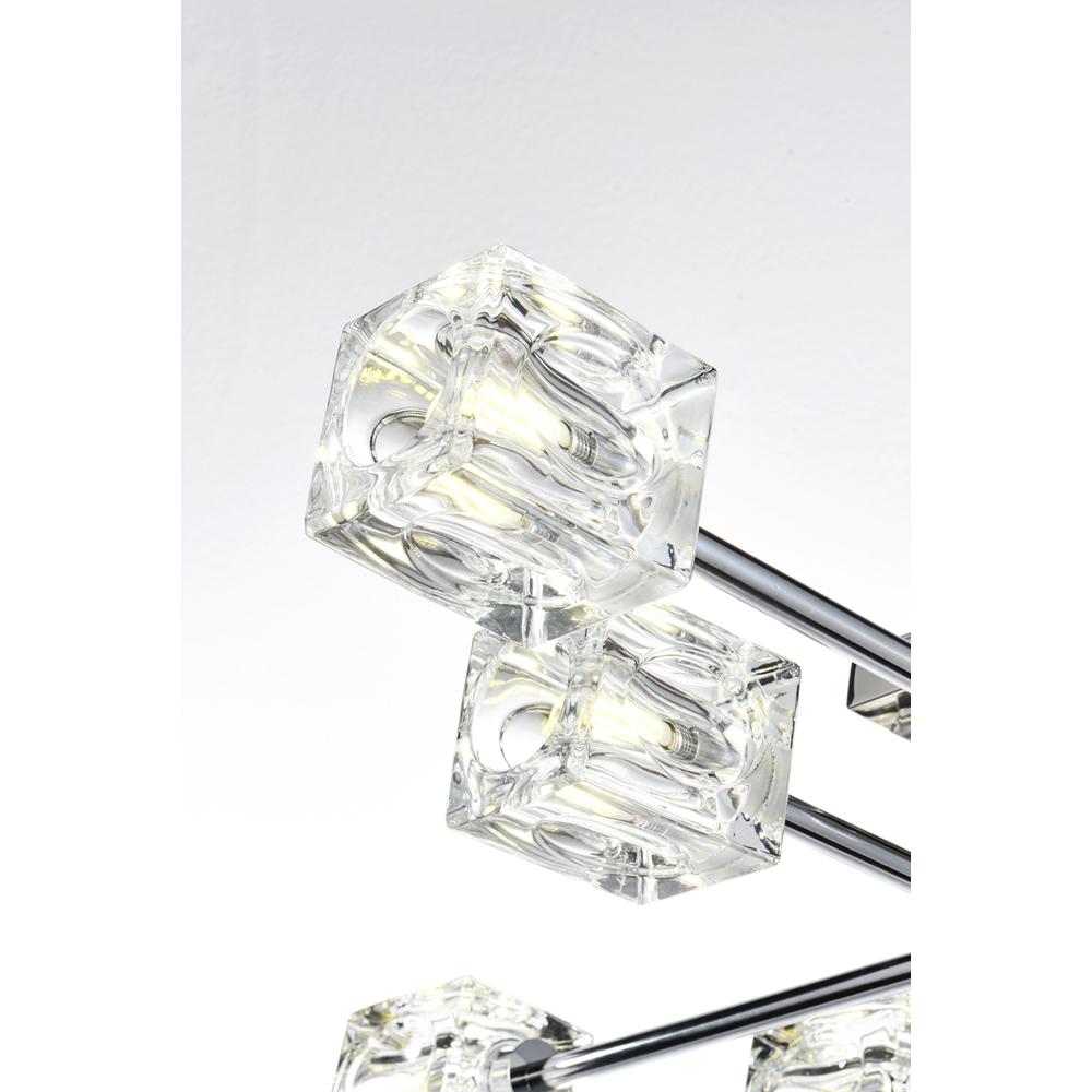 Lyra 32 inch Flush Mount in Chrome. Picture 4