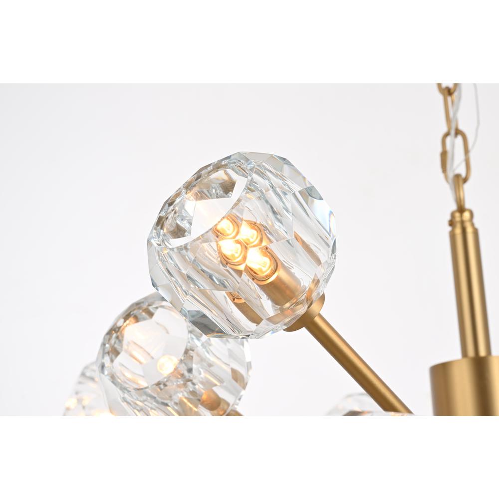 Graham 18 Light Pendant in Gold. Picture 3
