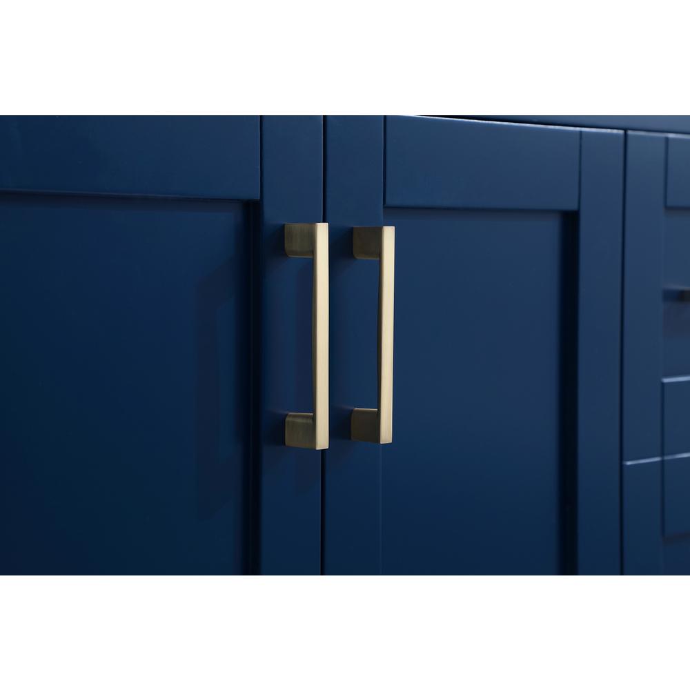 36 inch Single Bathroom Vanity in Blue with Backsplash. Picture 12