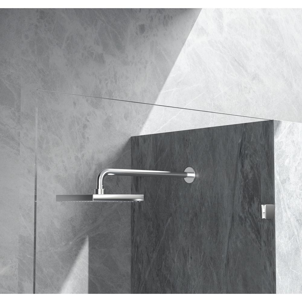 Fixed frameless shower door 35 x 78 Polished Chrome. Picture 5