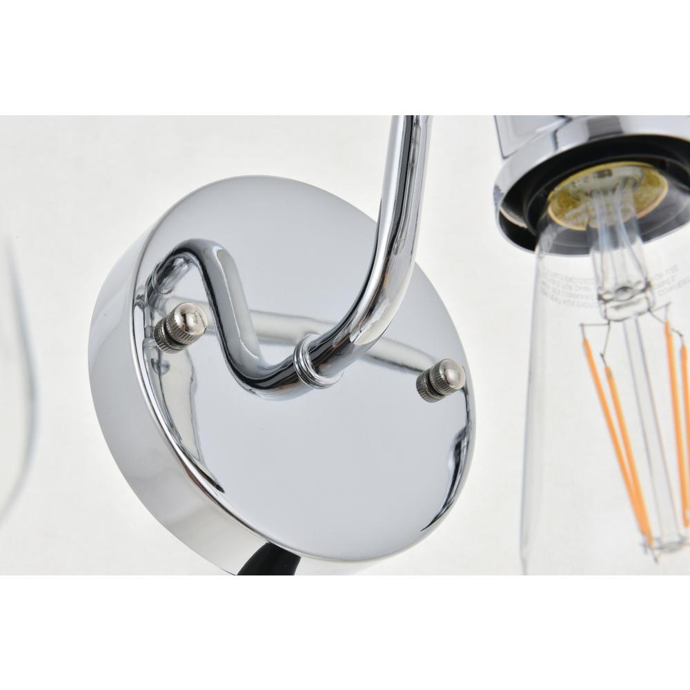 Serif 3 light chrome Wall Sconce. Picture 9