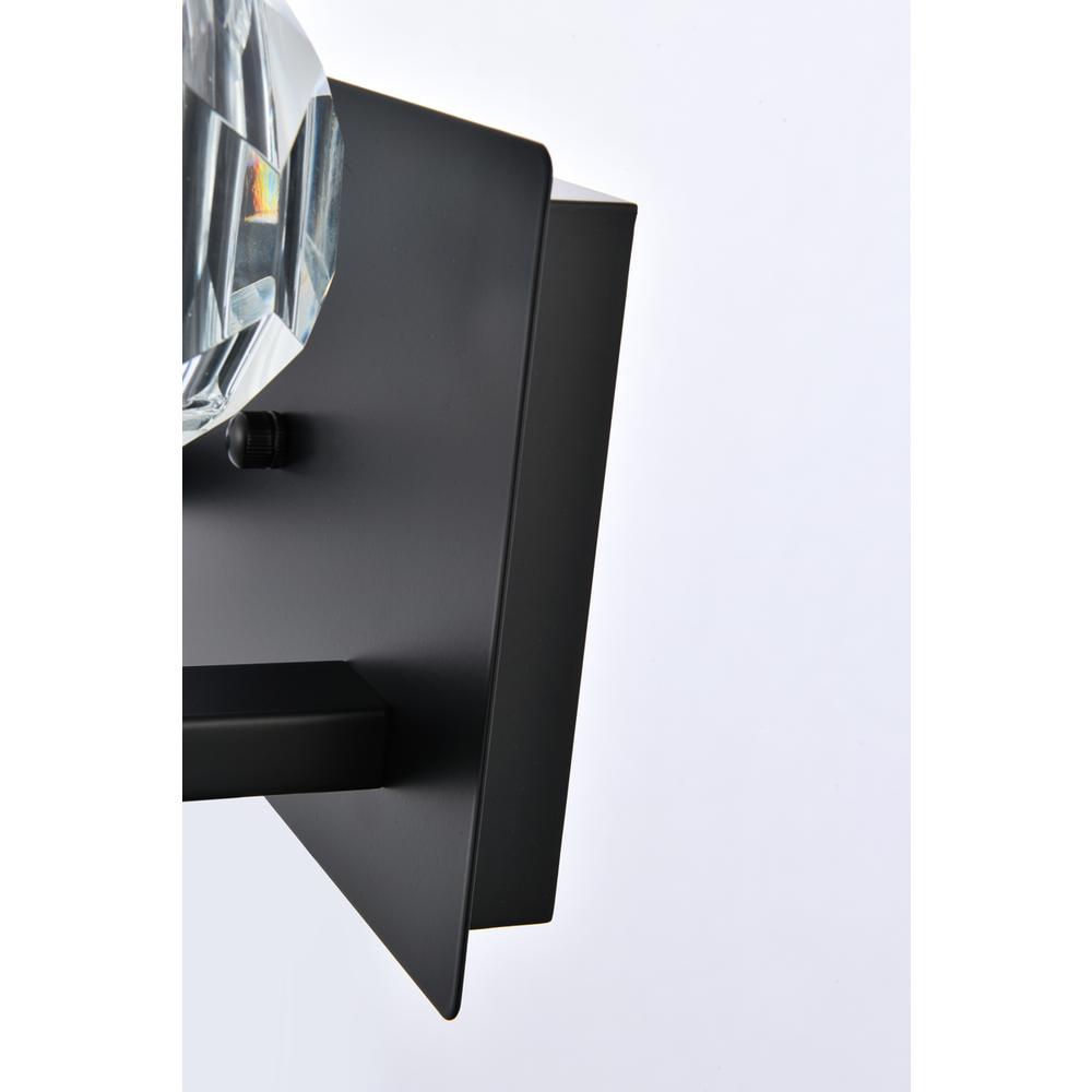 Graham 3 Light Wall Sconce in Black. Picture 5