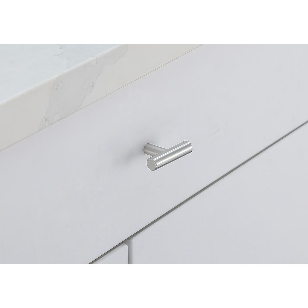 Quinn Brushed Nickel T Pull Multipack (set of 10). Picture 2