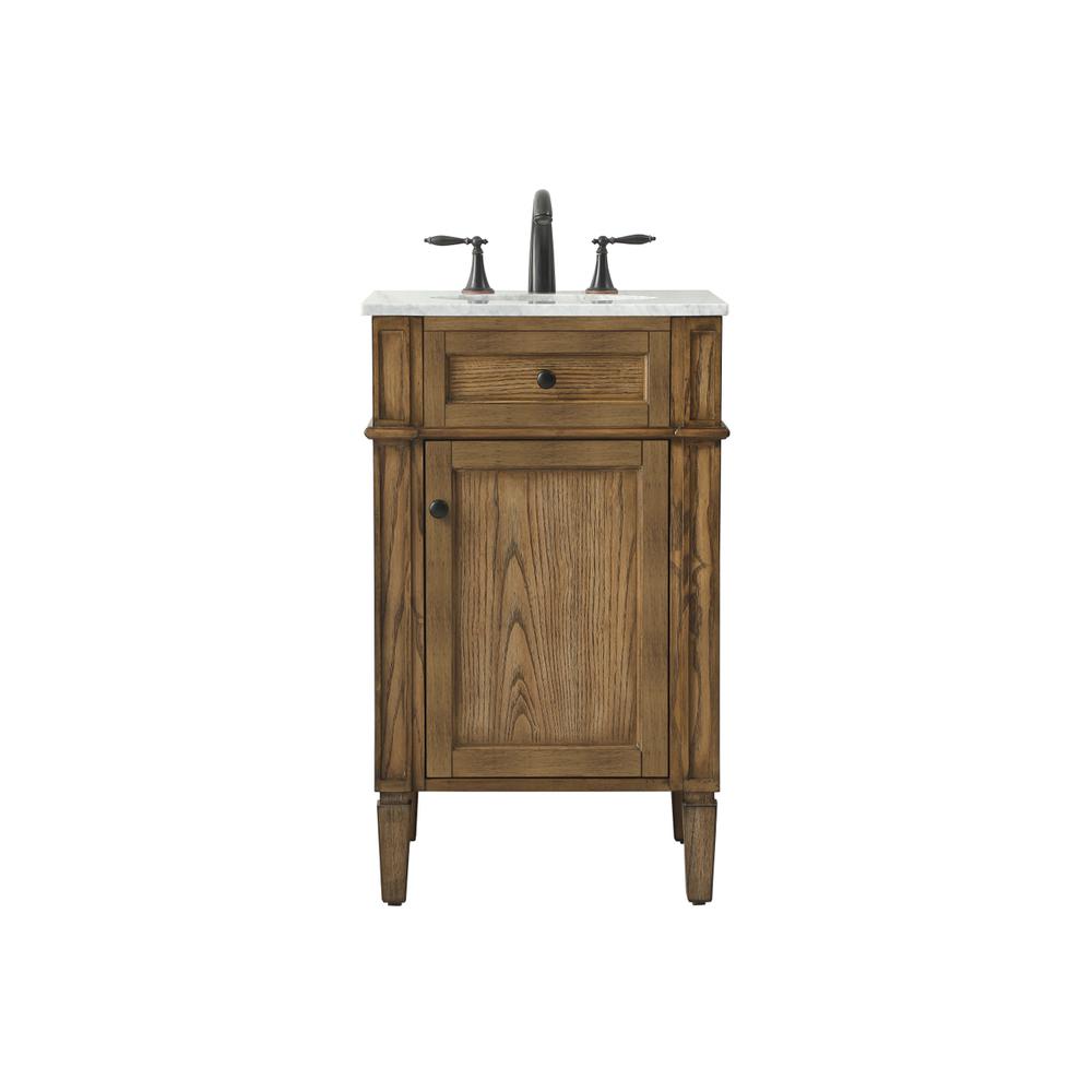 21 inch Single bathroom vanity in driftwood. Picture 1