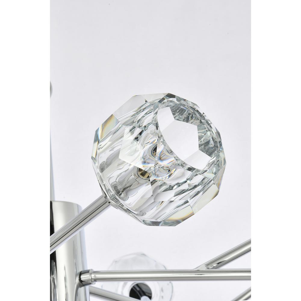 Graham 15 Light Pendant in Chrome. Picture 3