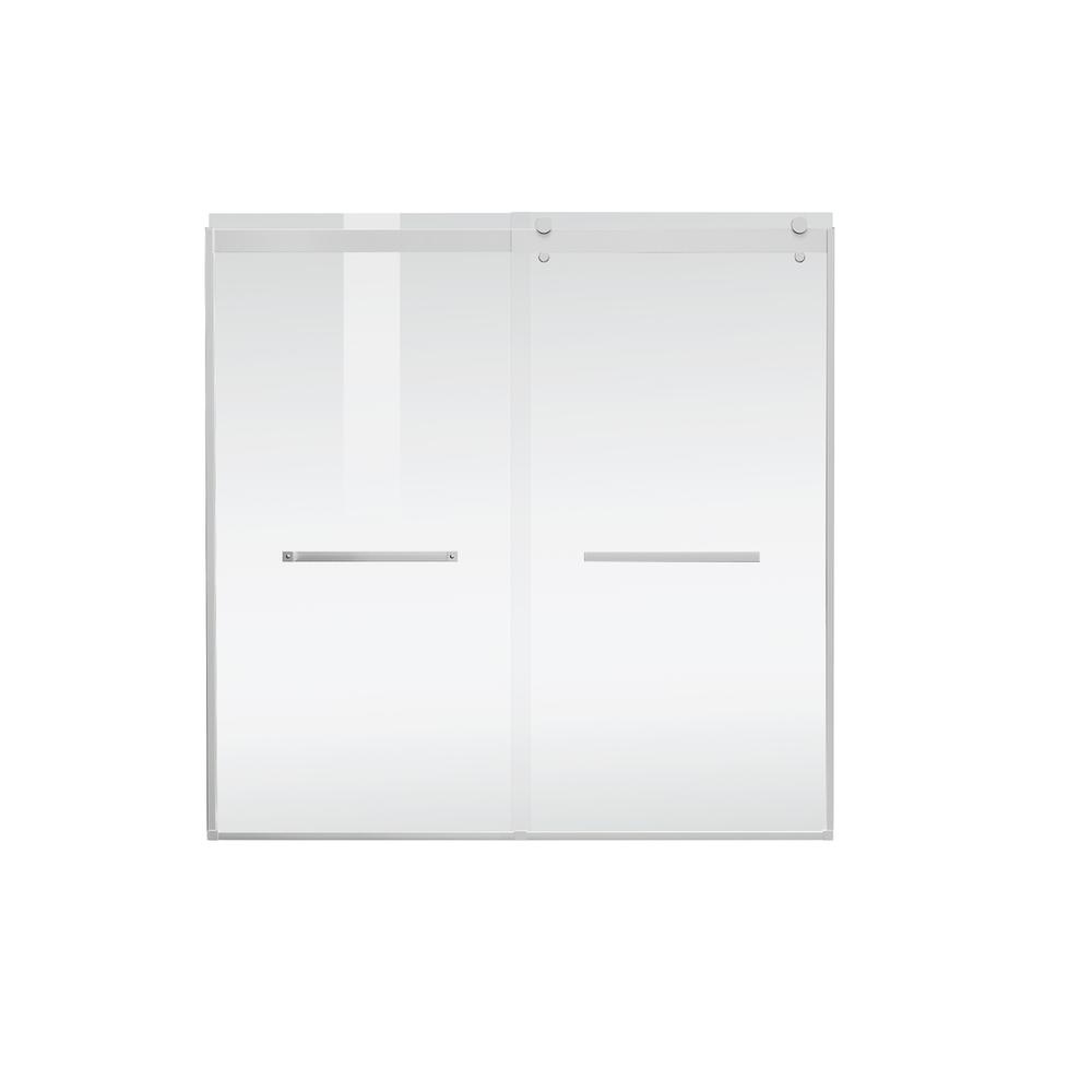 Frameless tub door 60 x 60 Polished Chrome. Picture 10