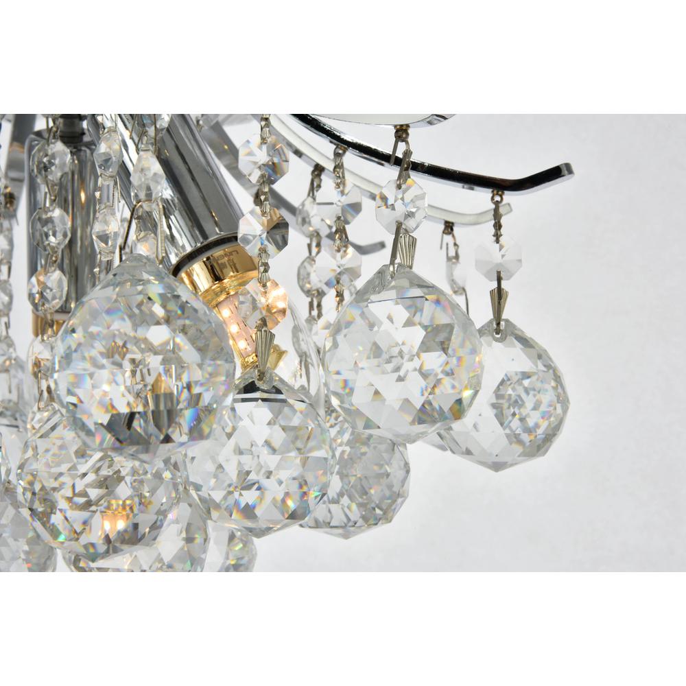Toureg 3 light Chrome Pendant Clear Royal Cut Crystal. Picture 4