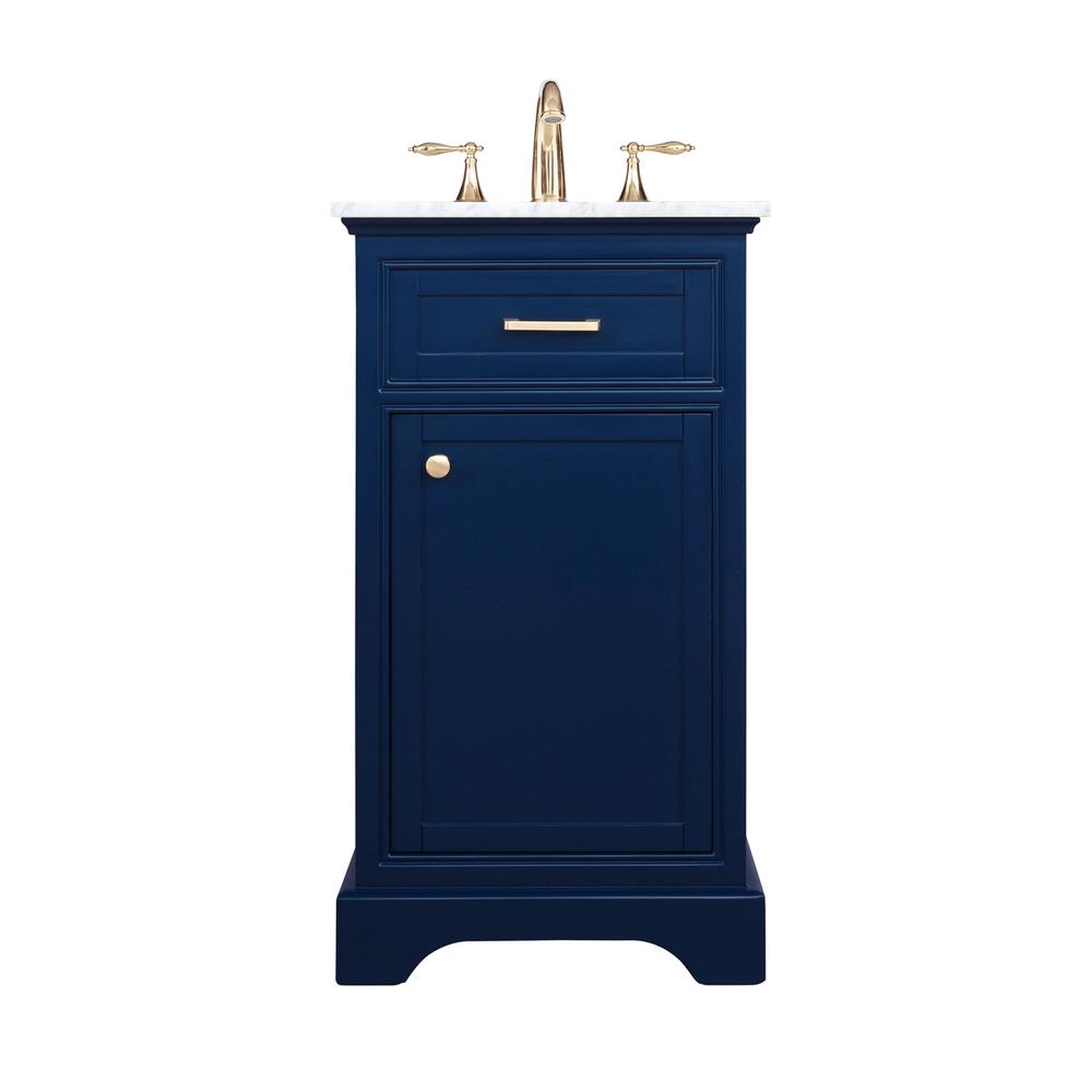 19 inch Single bathroom vanity in Blue. Picture 1