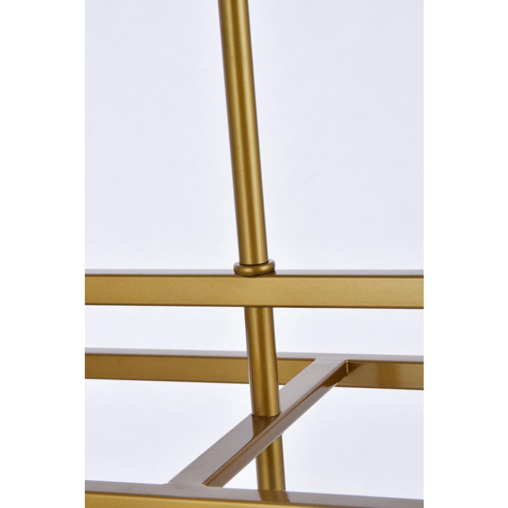 Voir 3 lights pendant in brass. Picture 4