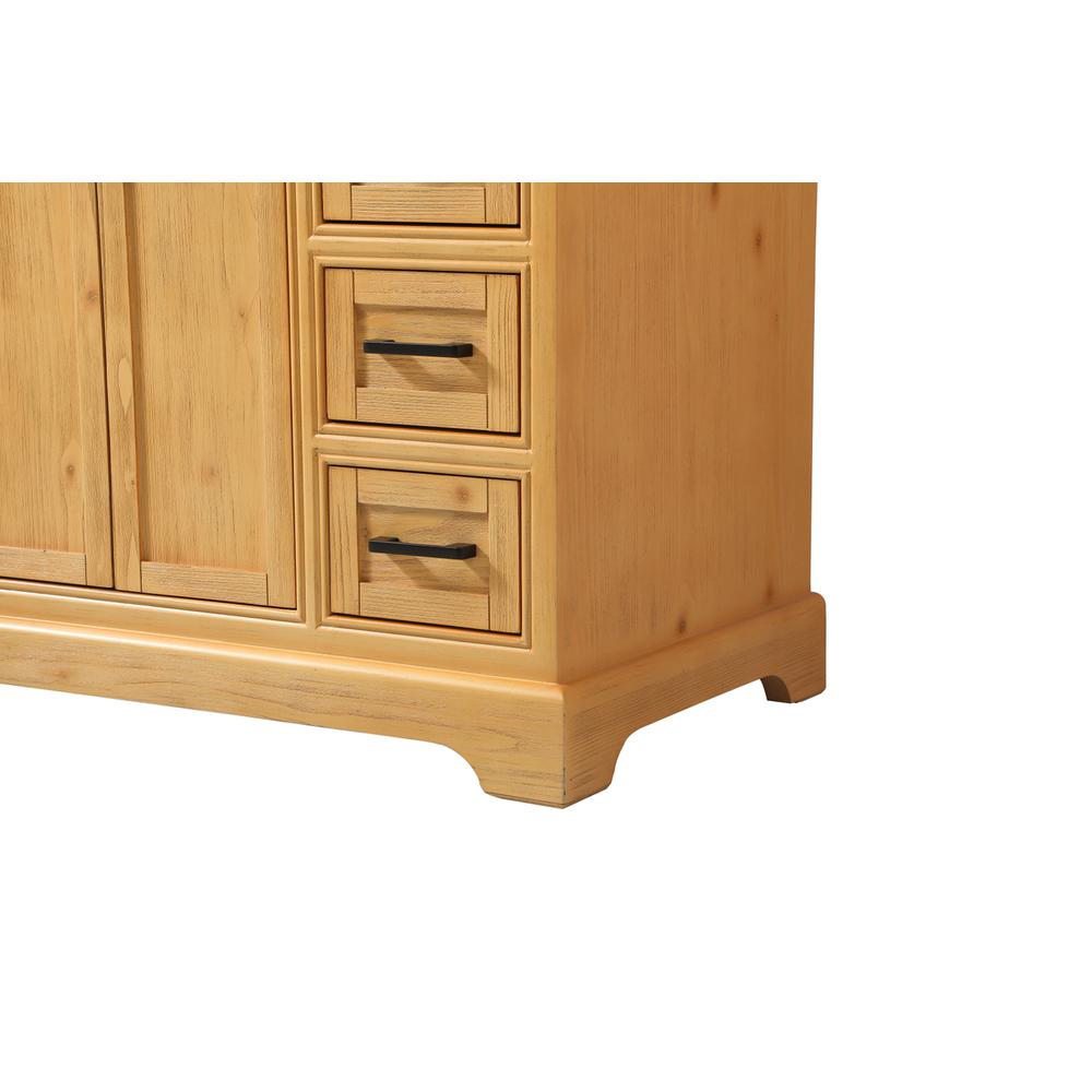 42 inch Single bathroom vanity in natural wood. Picture 13