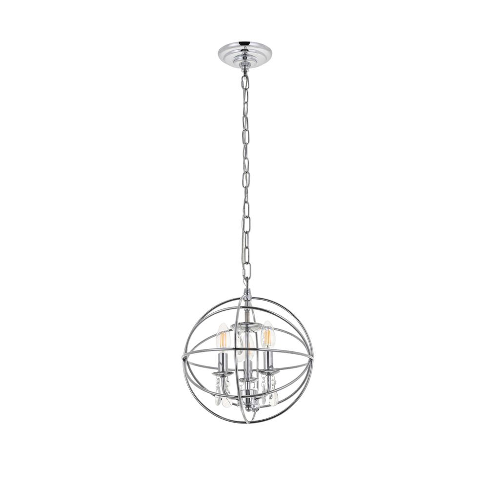 Wallace 3 light Chrome Pendant. Picture 4