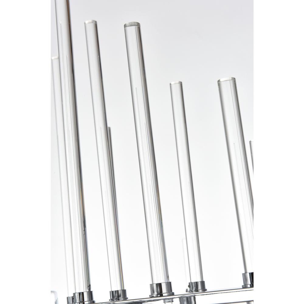 Sienna 31 inch crystal rod pendant in chrome. Picture 5