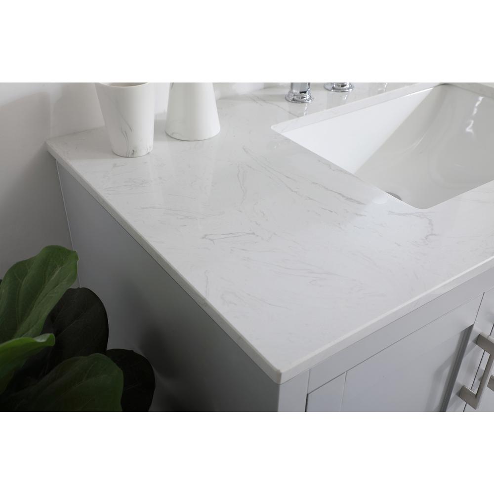 42 inch Single Bathroom Vanity in Grey. Picture 4
