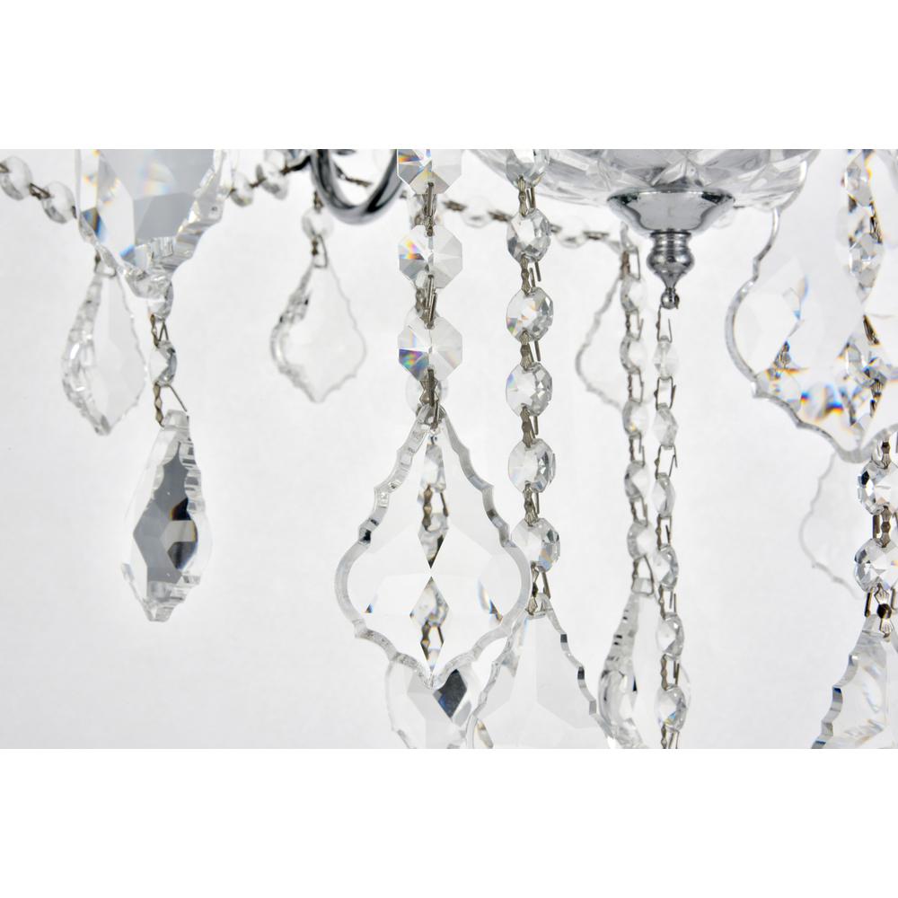 St. Francis 6 light Chrome Chandelier Clear Royal Cut Crystal. Picture 4