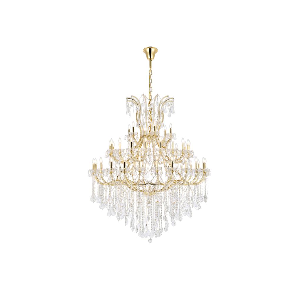 Maria Theresa 49 light Gold Chandelier Clear Royal Cut Crystal. Picture 1