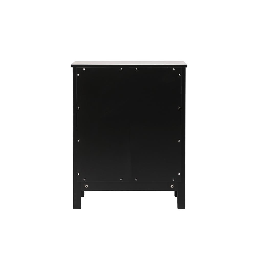 24 Inch Wide Bathroom Storage Freestanding Cabinet In Black. Picture 3