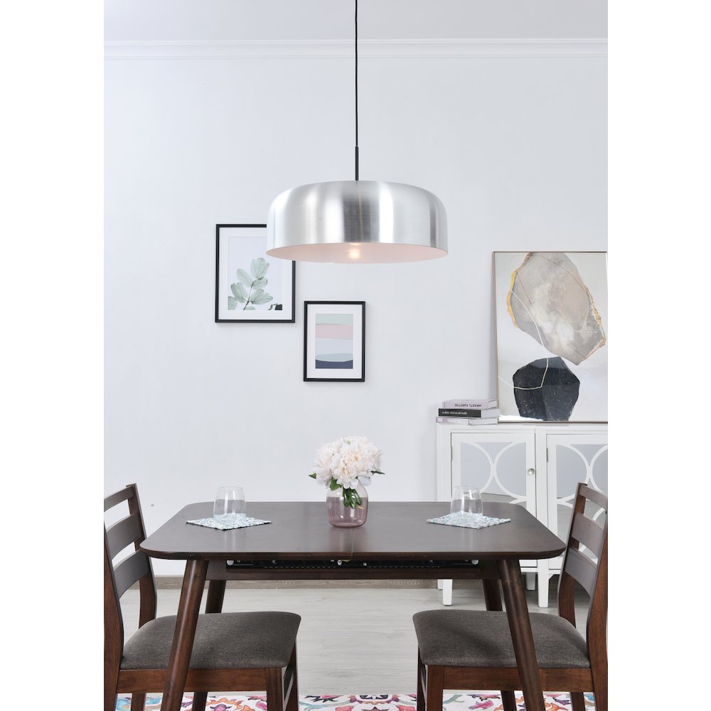 Etude 1 Light Brushed Nickel Pendant. Picture 2