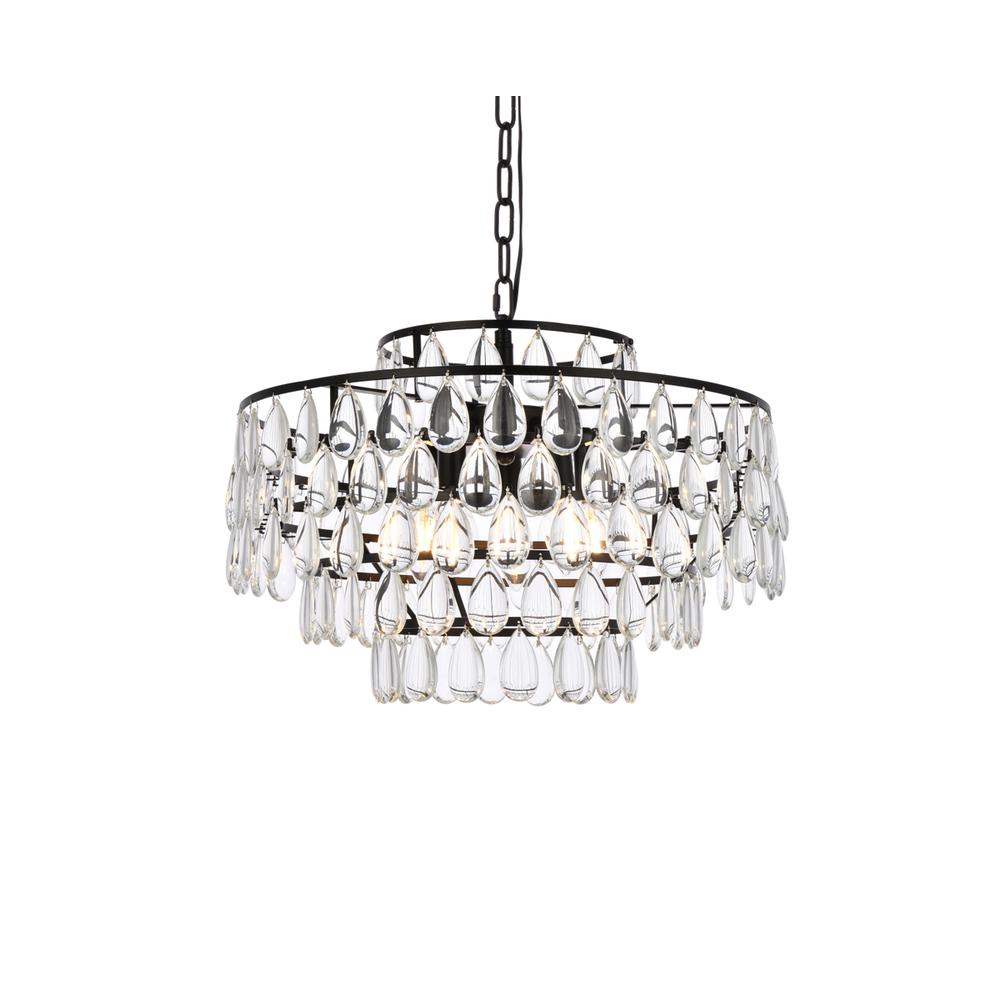 Mila 20 inch pendant in black. Picture 2