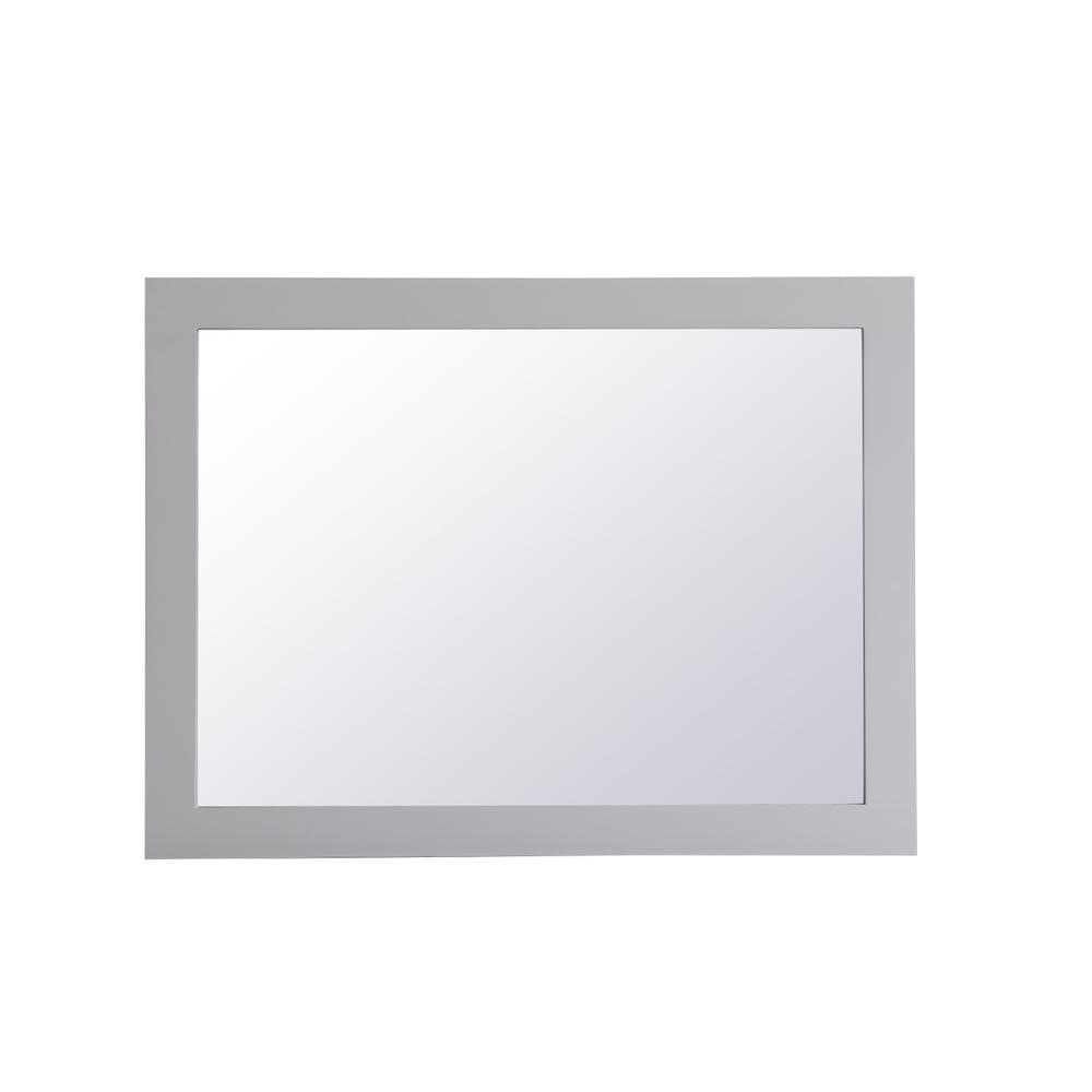 Aqua rectangle vanity mirror 27 inch in Grey. Picture 6