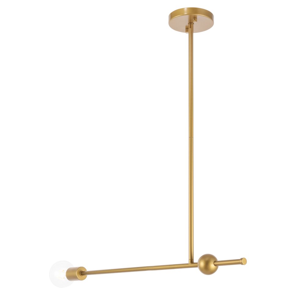 Brees 1 Light Brass Pendant. Picture 4