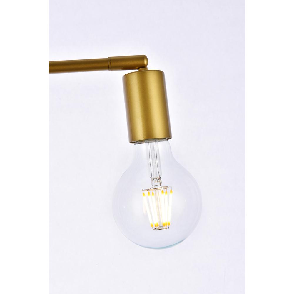 Zane 2 lights brass flush mount. Picture 3