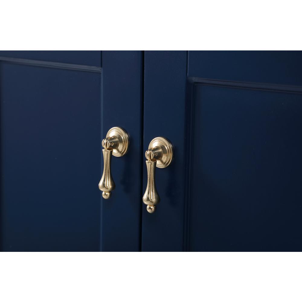42 inch Single bathroom vanity in blue. Picture 12