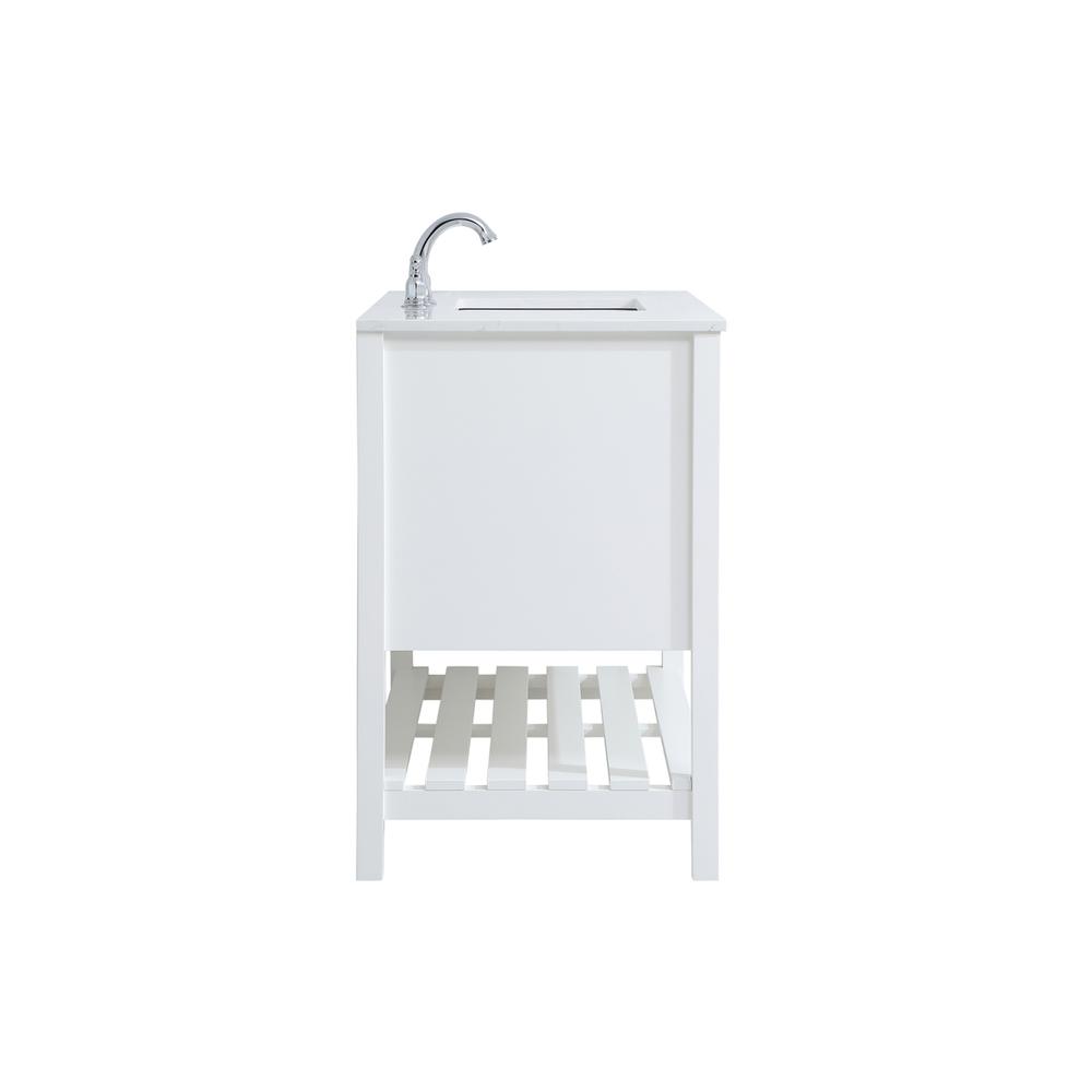 42 inch Single Bathroom Vanity in White. Picture 13