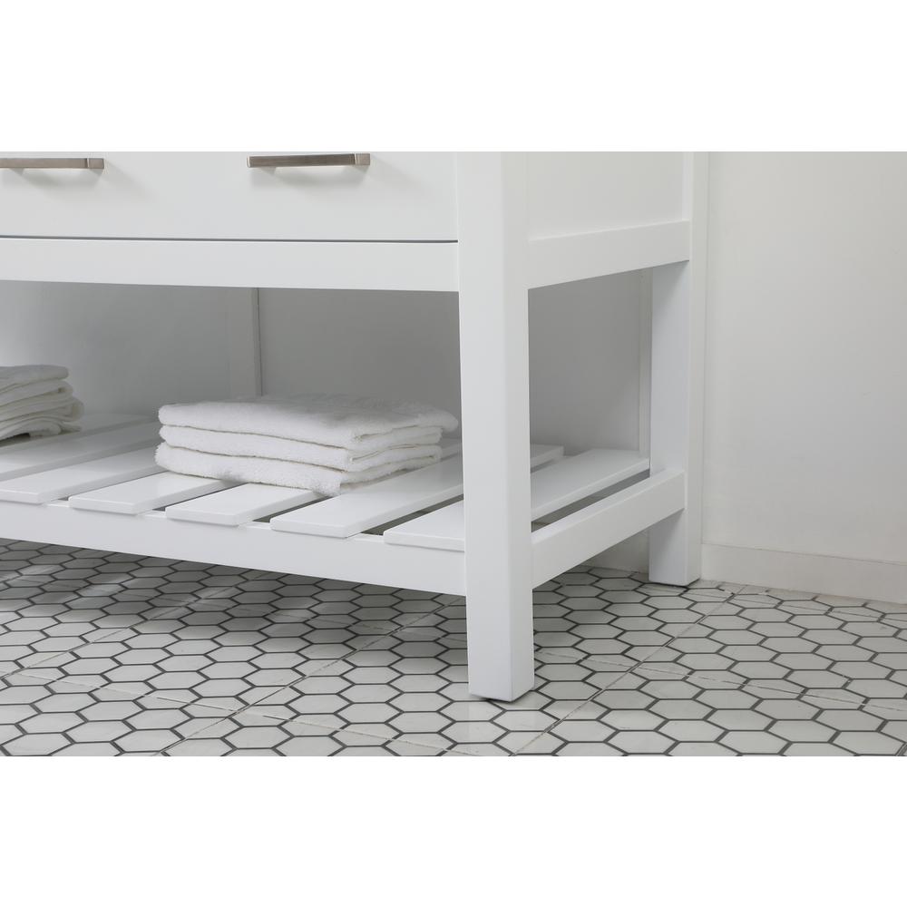 60 inch double bathroom vanity in white. Picture 6