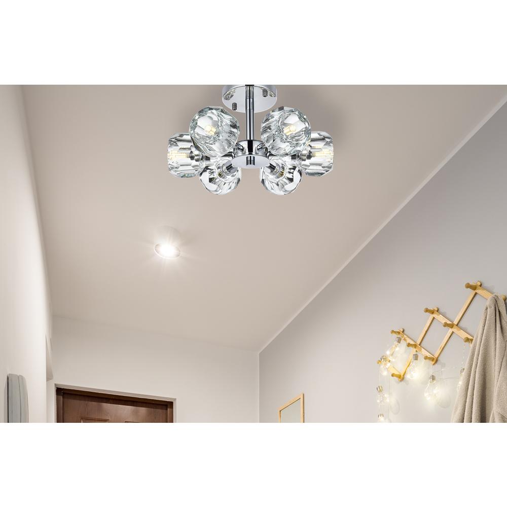 Eren 14 inch Flush Mount in Chrome. Picture 9