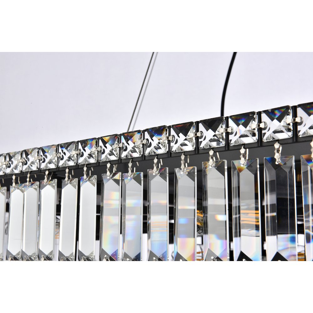 Maxime 32 Inch Black Chandelier. Picture 6