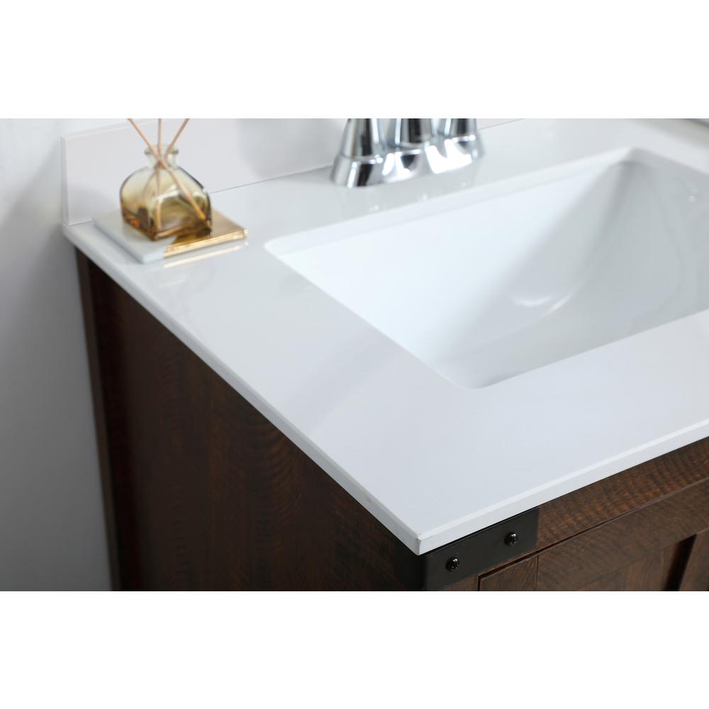 36 inch  Single Bathroom Vanity in Espresso with Backsplash. Picture 4