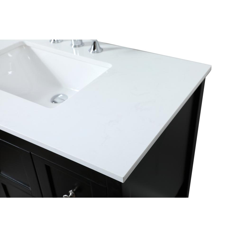 32 inch Single bathroom vanity in black. Picture 11