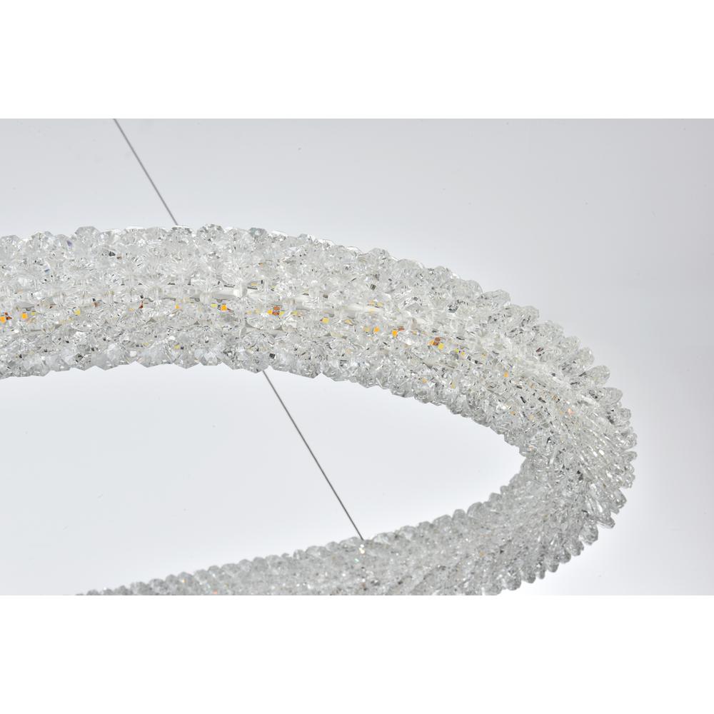 Bowen 51 inch Adjustable LED Chandelier in Chrome. Picture 6