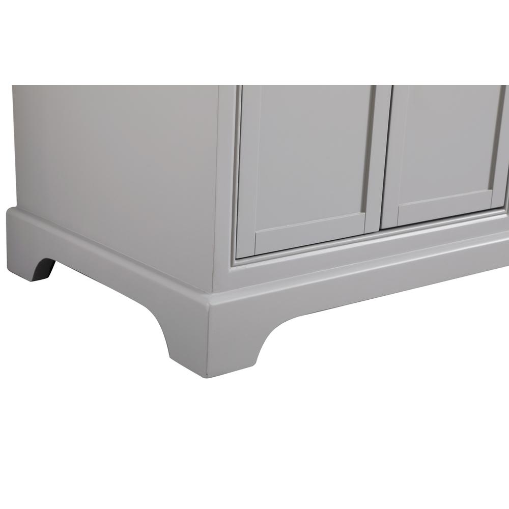 60 In. Double Bathroom Vanity Set In Light Grey. Picture 10