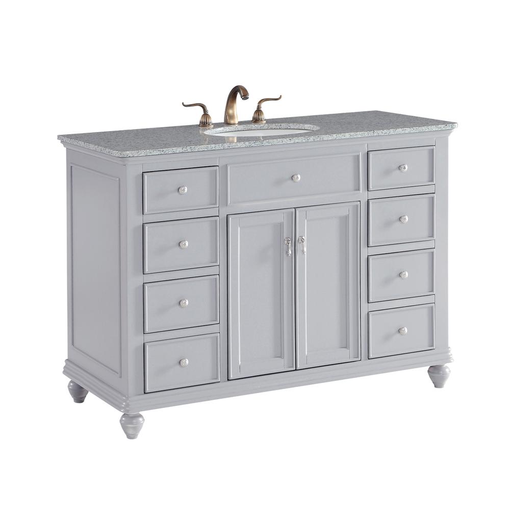 48 In. Single Bathroom Vanity Set In Light Grey. Picture 6