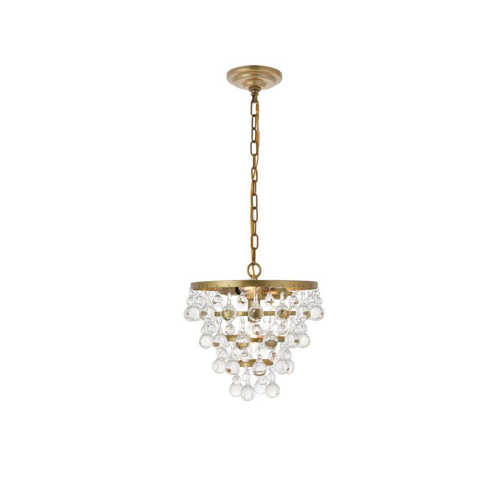 Kora 3 light Brass Pendant. Picture 5