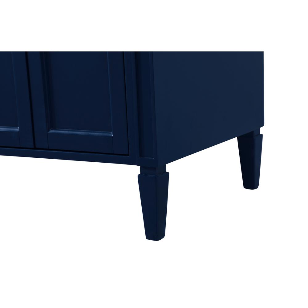 60 inch double bathroom vanity in blue. Picture 11