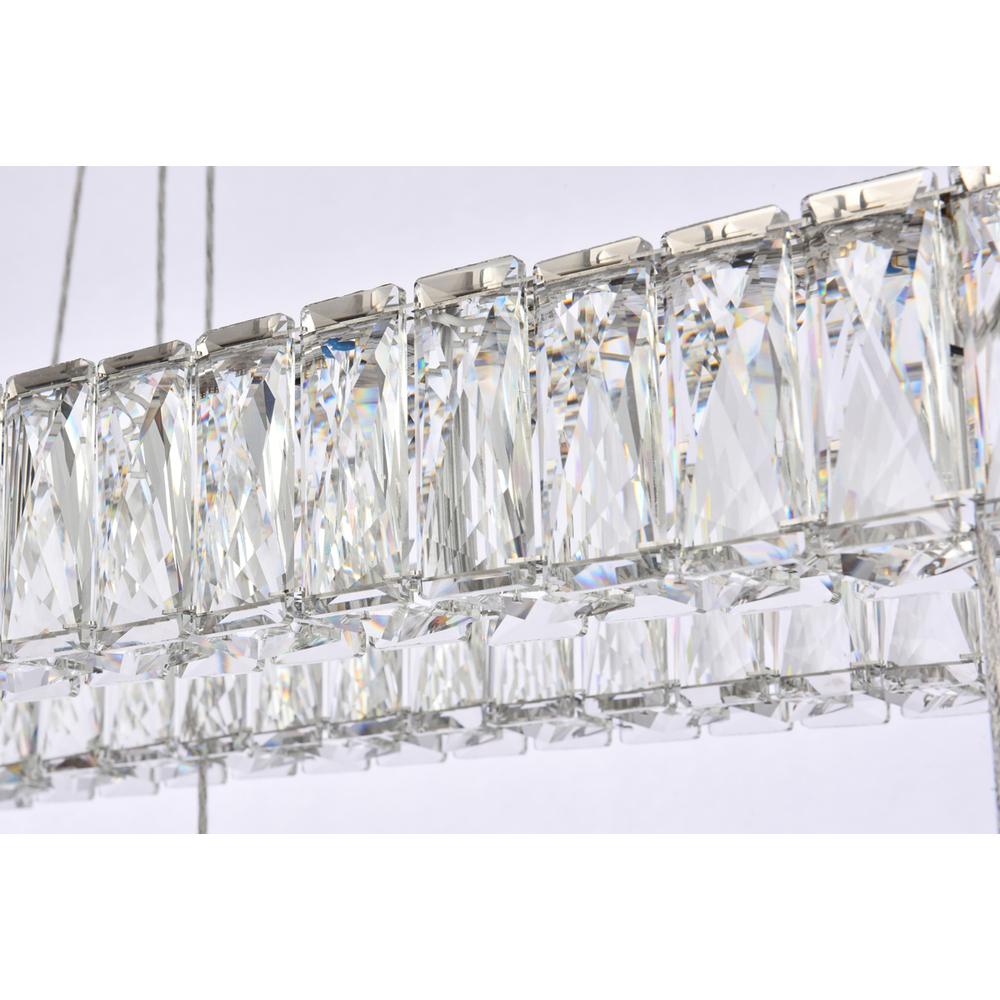 Monroe 50 inch LED triple rectangle pendant in chrome. Picture 5