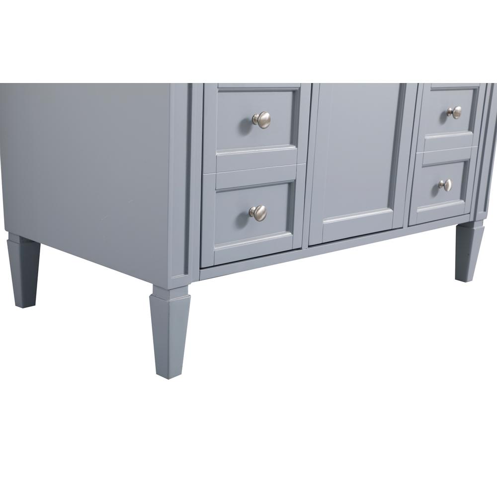42 inch Single bathroom vanity in grey. Picture 10