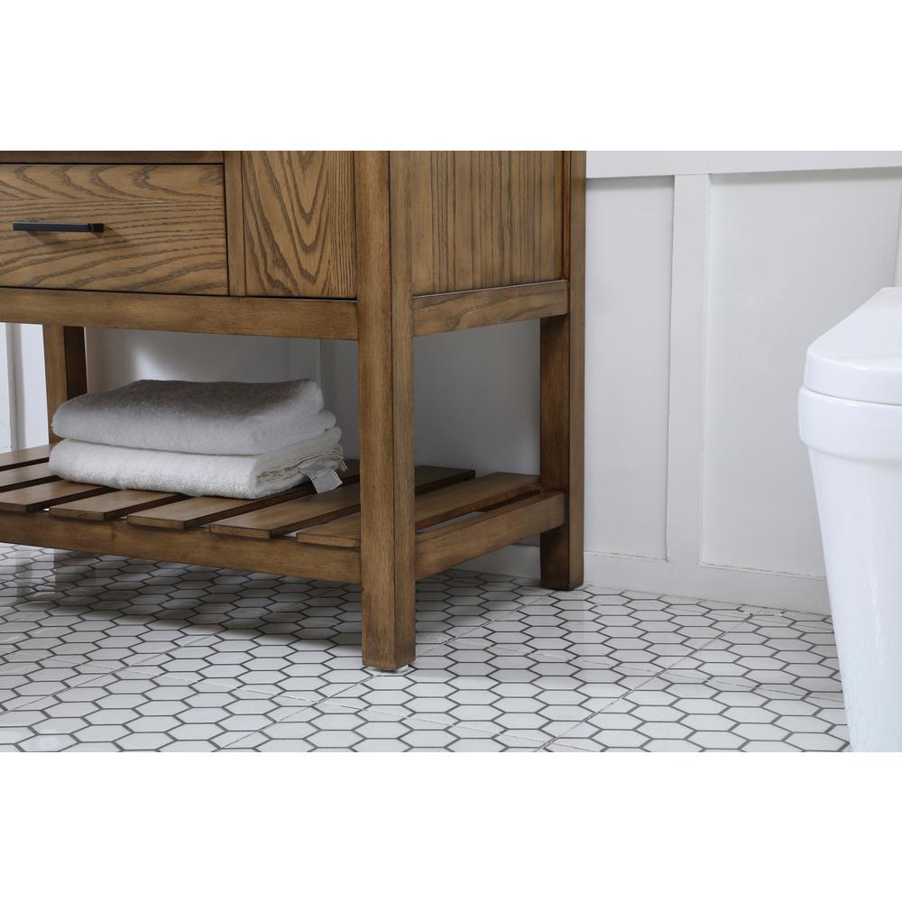 42 inch Single bathroom vanity in driftwood with backsplash. Picture 6