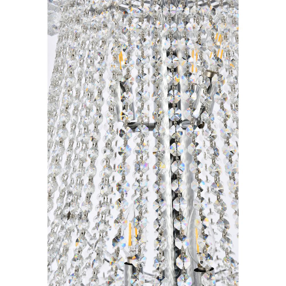 Corona 36 light Chrome Chandelier Clear Royal Cut Crystal. Picture 5